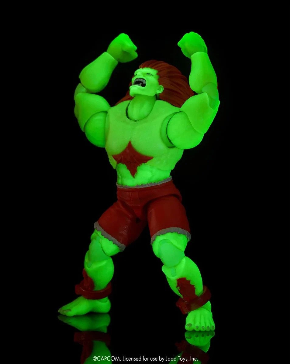 JADA TOYS Street Fighter ストリートファイター Blanka ブランカ（Glow in the Dark / 蓄光）1/12 アクションフィギュア JD36976