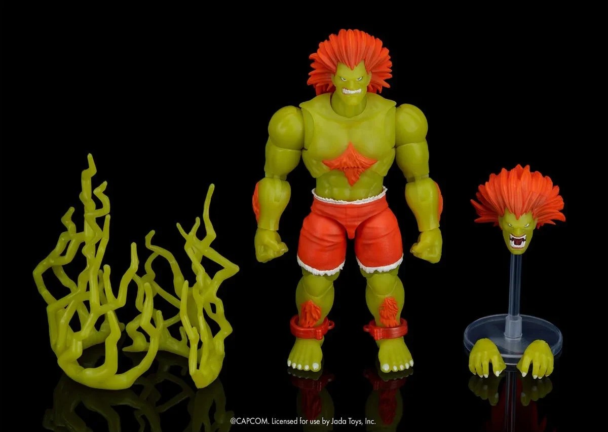 JADA TOYS Street Fighter ストリートファイター Blanka ブランカ（Glow in the Dark / 蓄光）1/12 アクションフィギュア JD36976