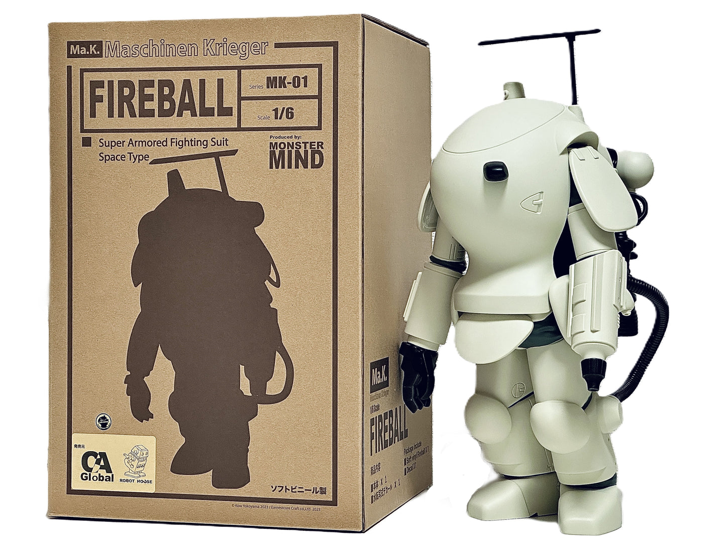 横山宏 マシーネンクリーガー ファイアボール ソフビ Kow Yokoyama Maschinen Krieger Ma.K. 1/6 Fireball sofvi