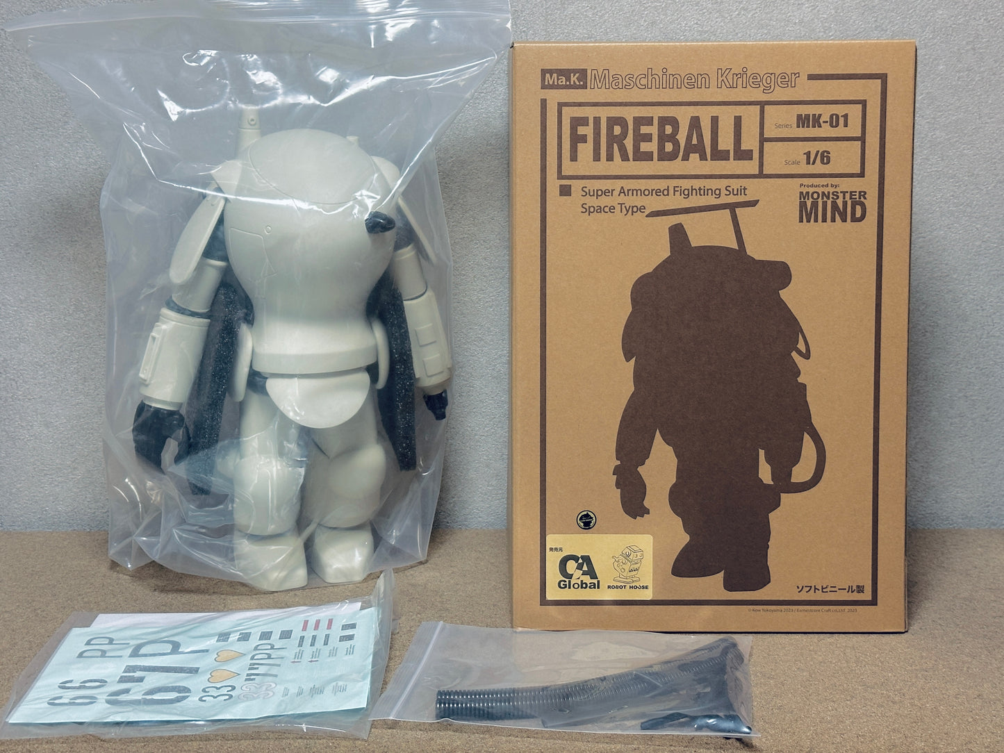 横山宏 マシーネンクリーガー ファイアボール ソフビ Kow Yokoyama Maschinen Krieger Ma.K. 1/6 Fireball sofvi
