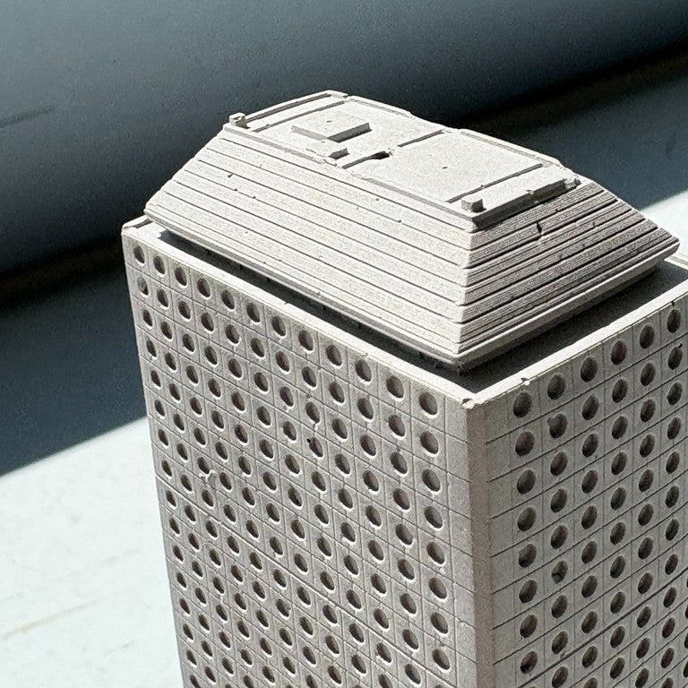 むさじじ 手作りセメント ジオラマ 旧城中環 康樂大廈 怡和大廈 香港建物模型 香港製