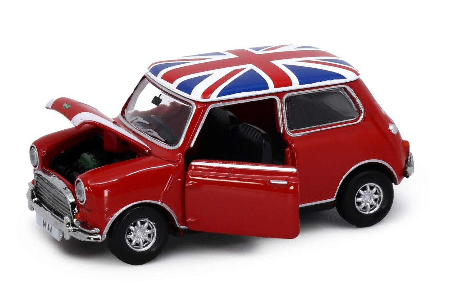 Tiny City 153 MINI 01 Mini Cooper Red with Union Jack Roof & White Bonnet Stripes ミニクーパー