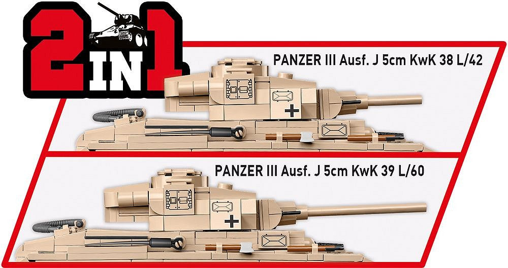 コビー COBI 2562 Panzer III Ausf.J 戦車 1/28