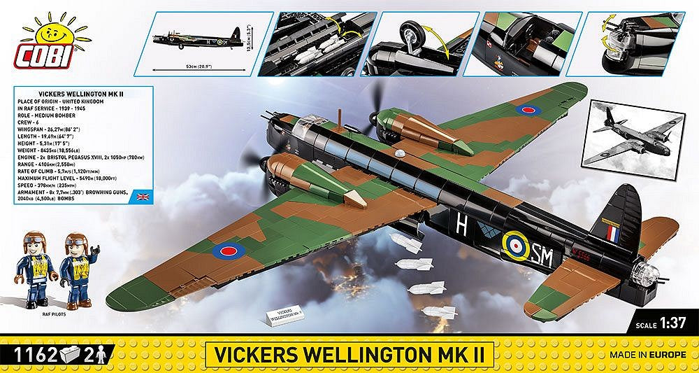 コビー COBI 5723 Vickers Wellington MKII 爆撃機 1/37
