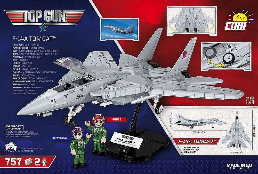 コビー COBI 5811A Topgun F-14A Tomcat 戦闘機 1/48