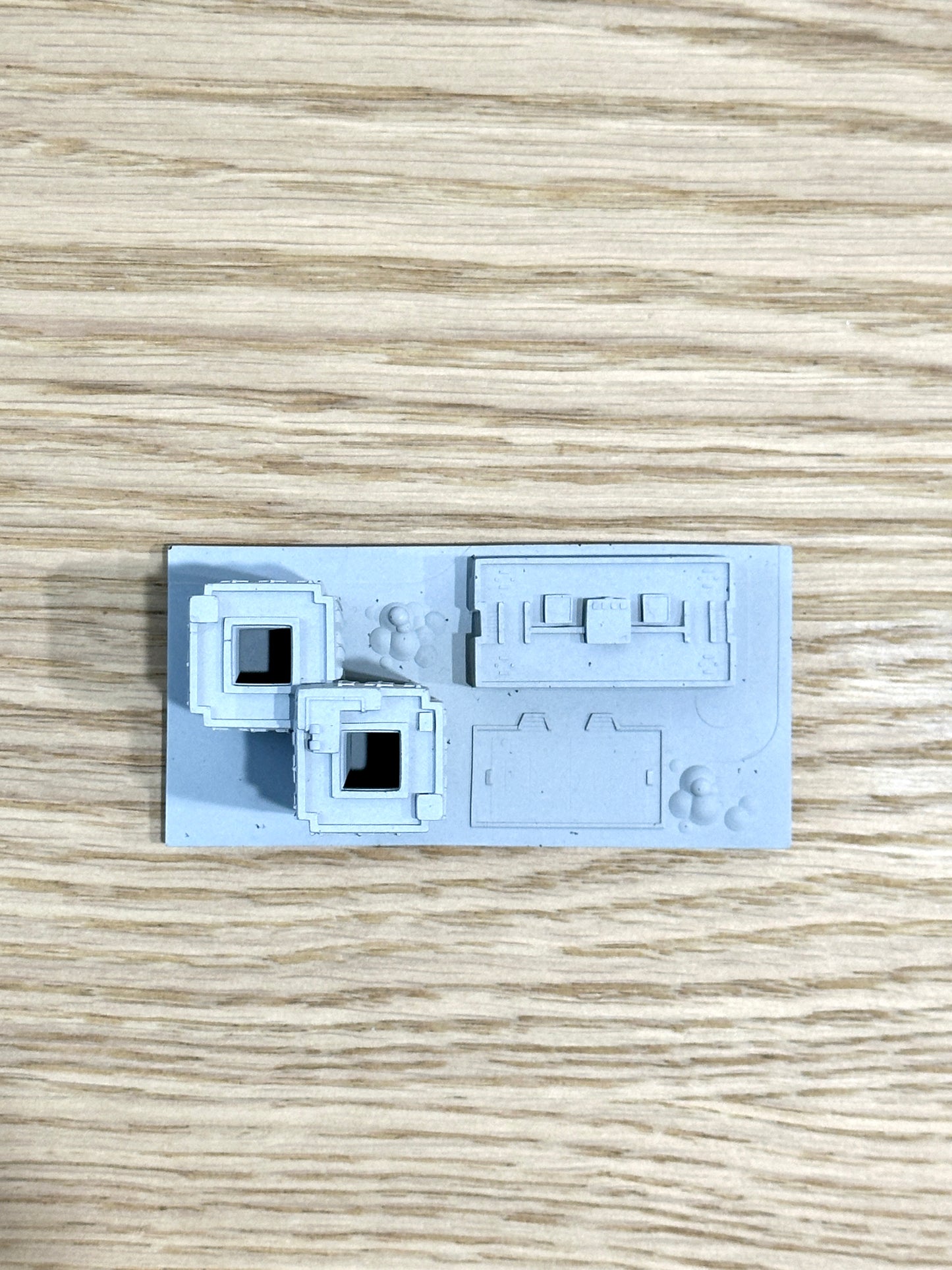 むさじじ 手作りセメント ジオラマ 香港の団地 ツインタワー 雙塔式(井字型)大廈 香港団地建物 香港製
