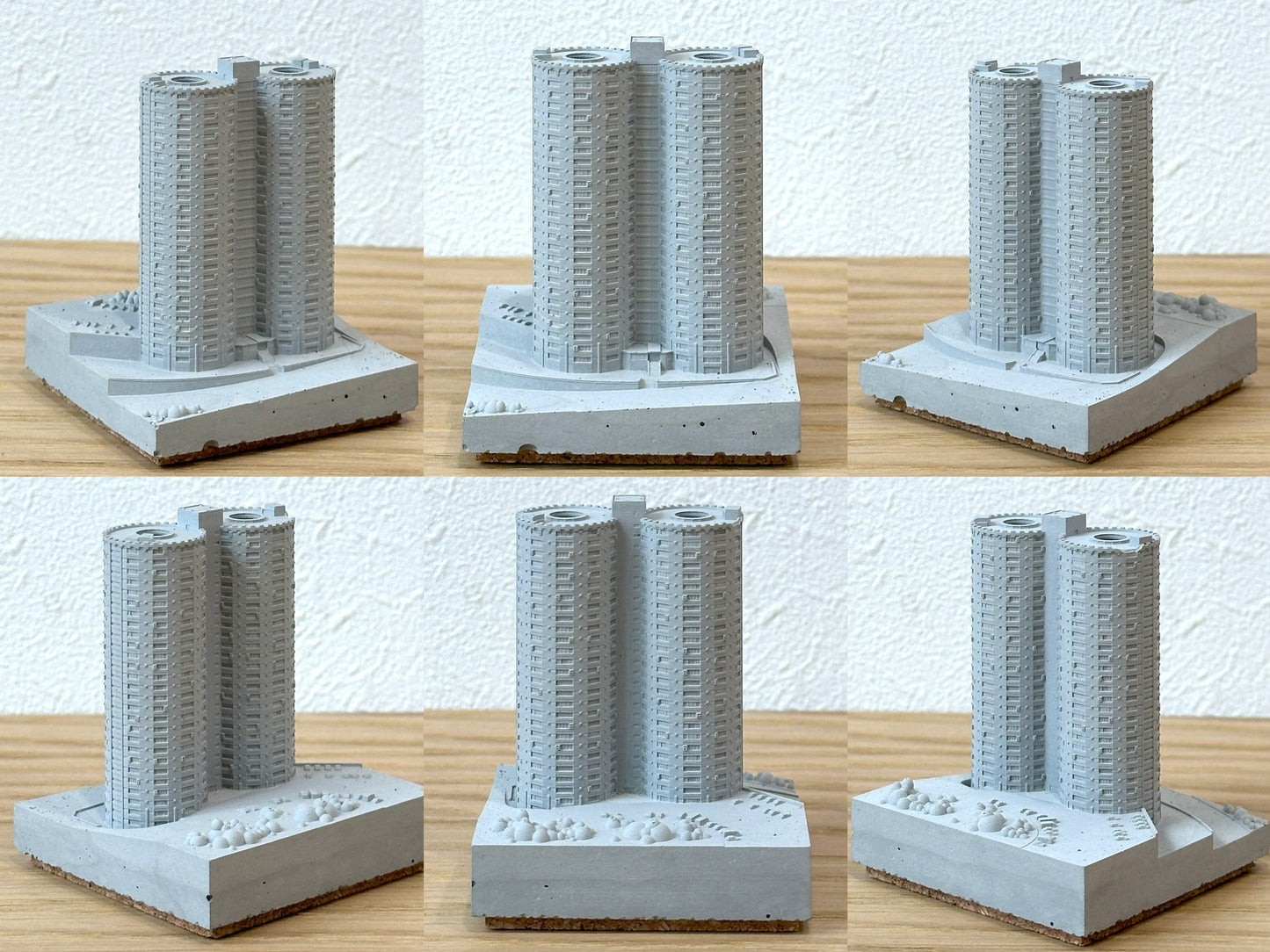 むさじじ 手作りセメント ジオラマ 香港の団地 勵德邨 香港建物模型 香港製