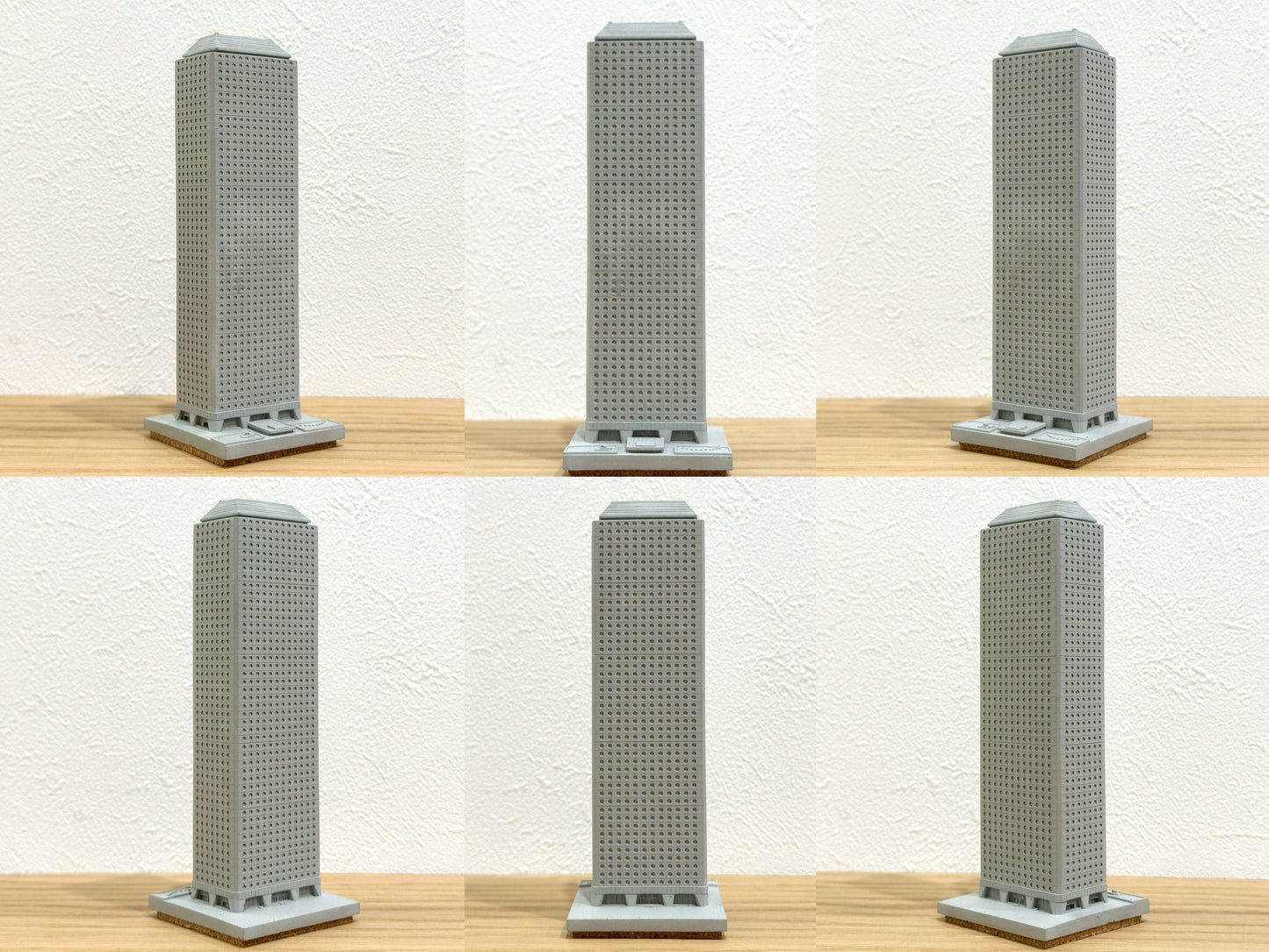 むさじじ 手作りセメント ジオラマ 旧城中環 康樂大廈 怡和大廈 香港建物模型 香港製