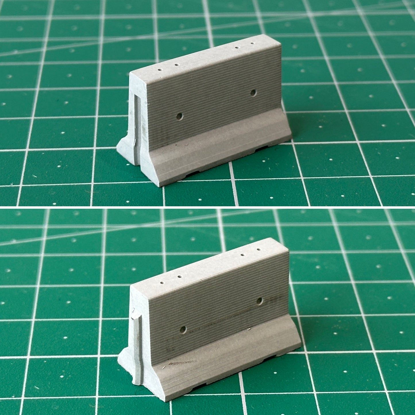 むさじじ 手作りセメント ジオラマ 1:64 コンクリート防護柵 香港製