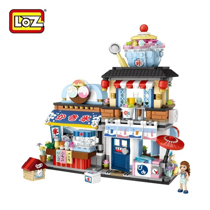 LOZ ミニブロック たこ焼き屋さんの一日・かき氷屋さん (1218/1219)  2点セット 開閉式 ブロックトイ