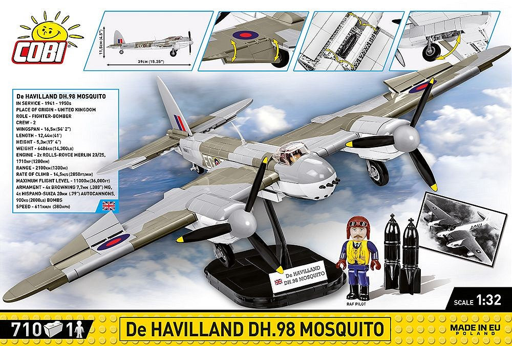 コビー COBI 5735 De Havilland DH.98 Mosquito 爆撃機 1/32