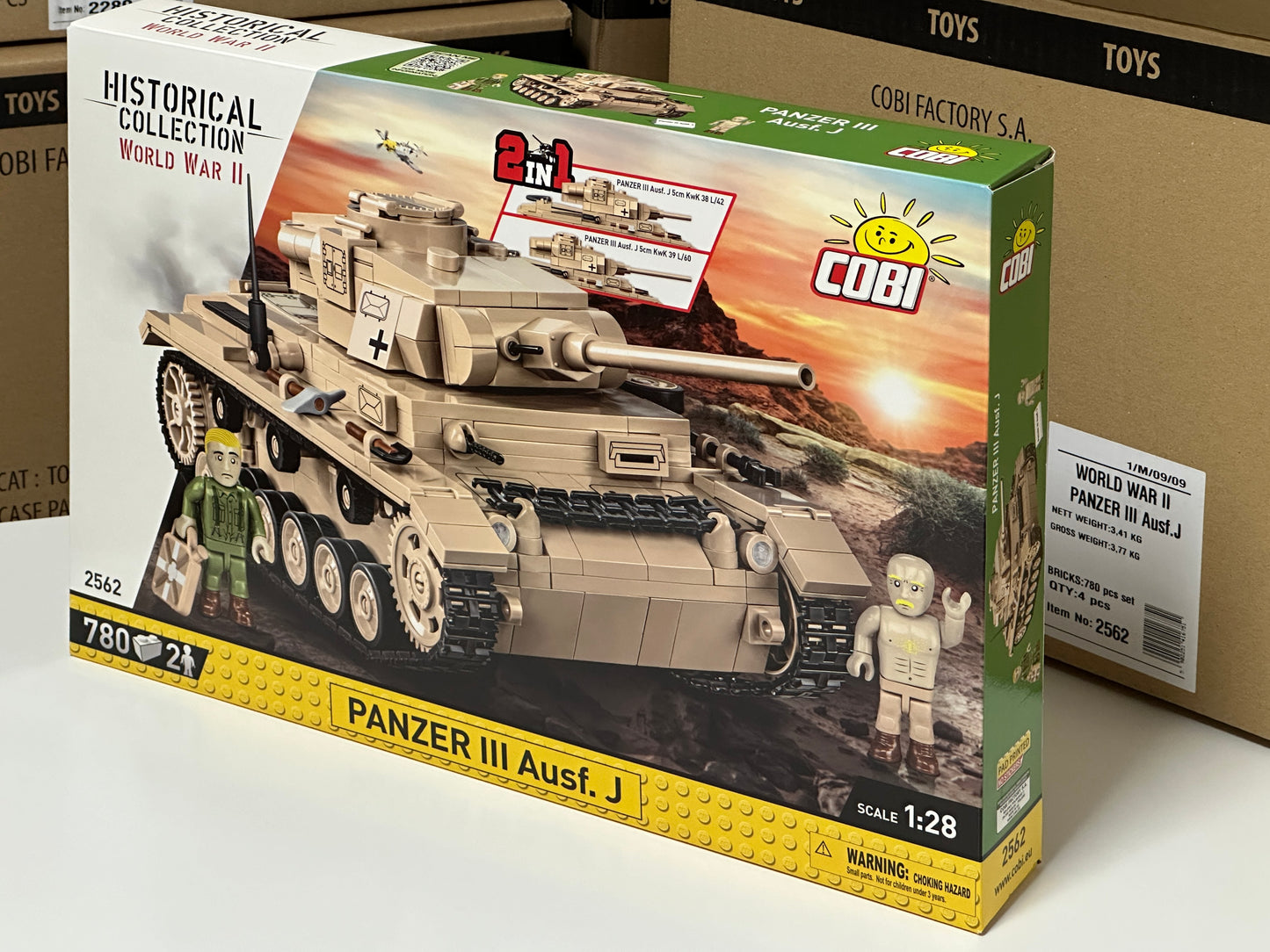 コビー COBI 2562 Panzer III Ausf.J 戦車 1/28