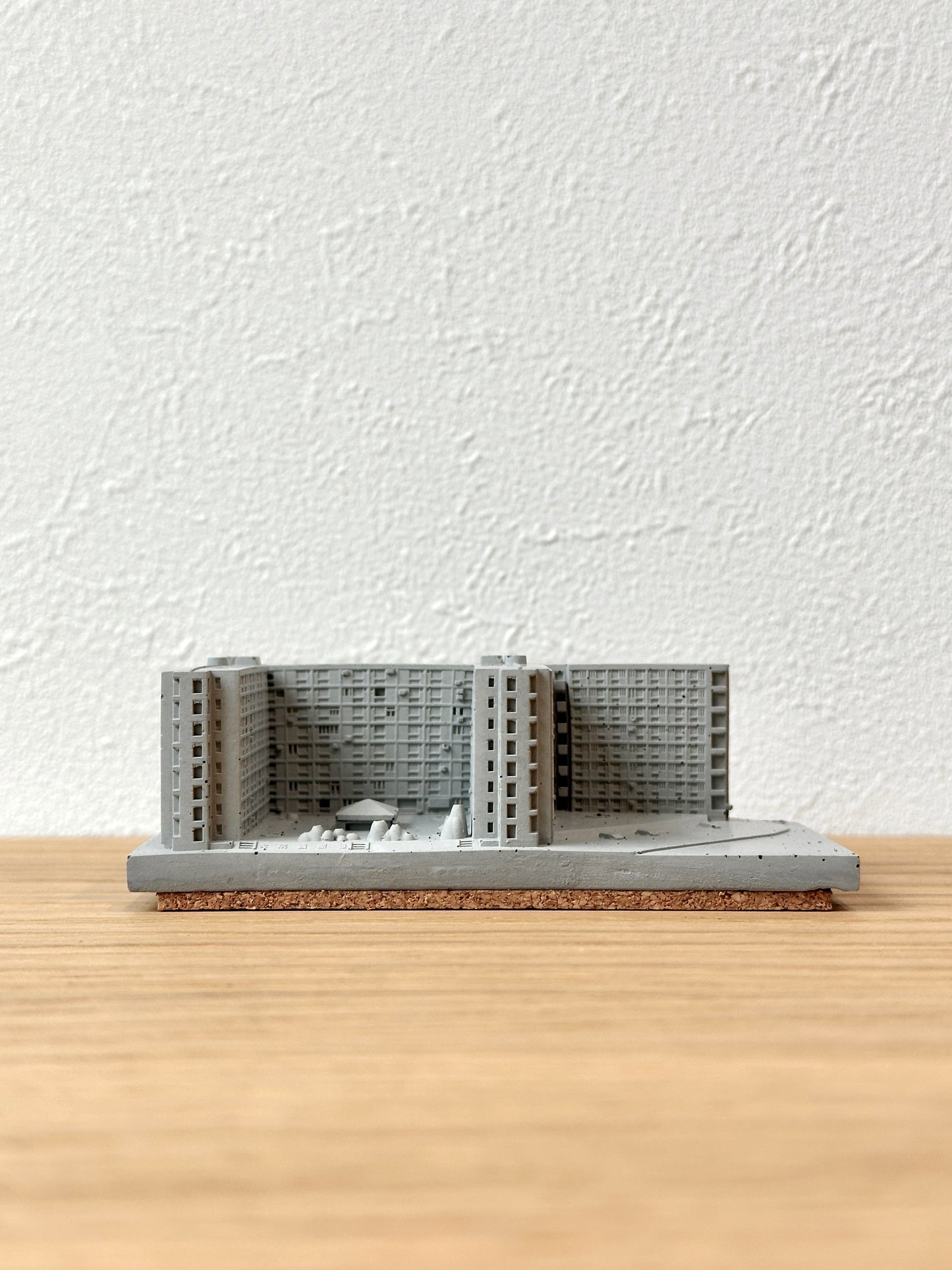 むさじじ 手作りセメント ジオラマ 香港の団地 大坑西邨 香港建物模型 香港製