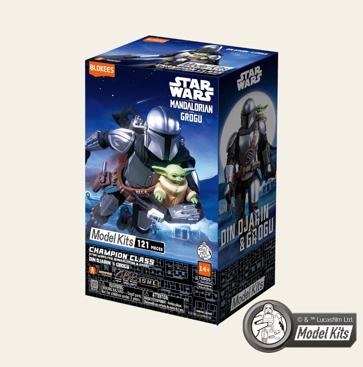 Blokees ブロキーズ Champion Class Star wars the Mandalorian CC05 Din Djarin and Grogu Model Kits スター ウォーズ マンダロリアン CC05 ディン ジャリン&グローグー