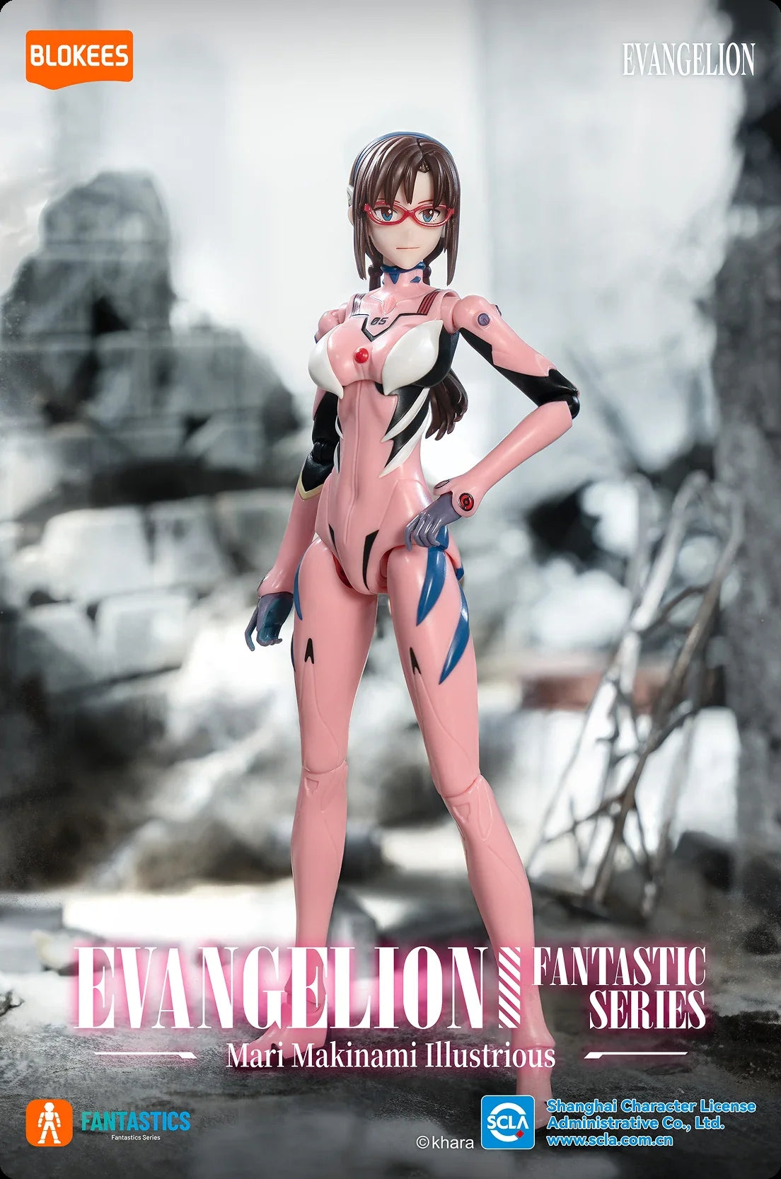 Blokees EVANGELION 02 真希波・マリ・イラストリアス (エントリープラグ内部付き特別版) Fantastics Series with Entry Plug Interior