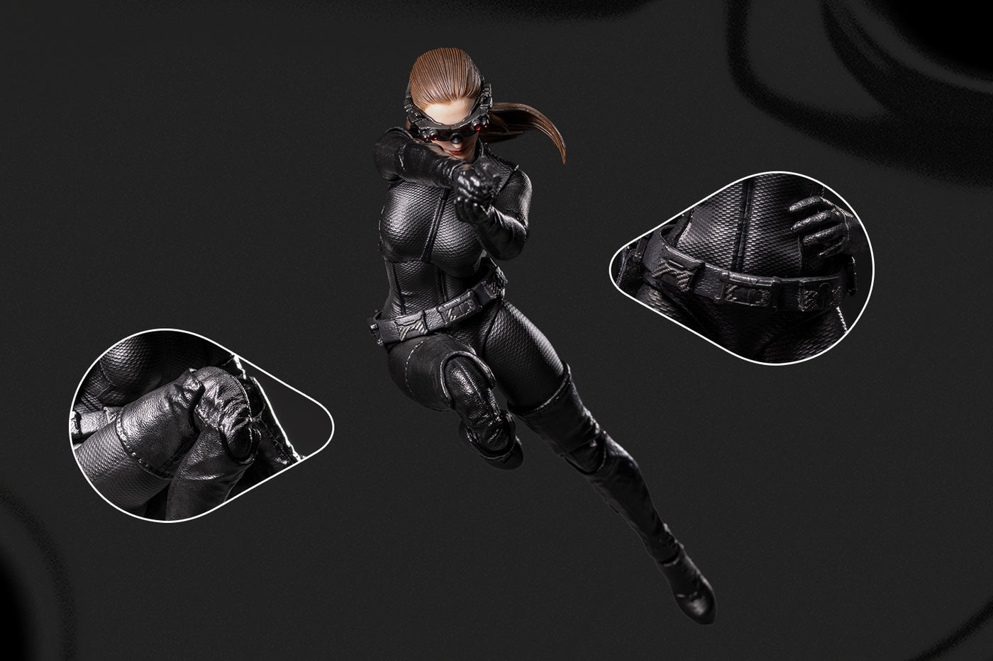 キャットウーマン（ダークナイトライジング）1/12スケール アクションフィギュア 塗装済み 完成品可動 InArt the Dark Knight Rises: Catwoman