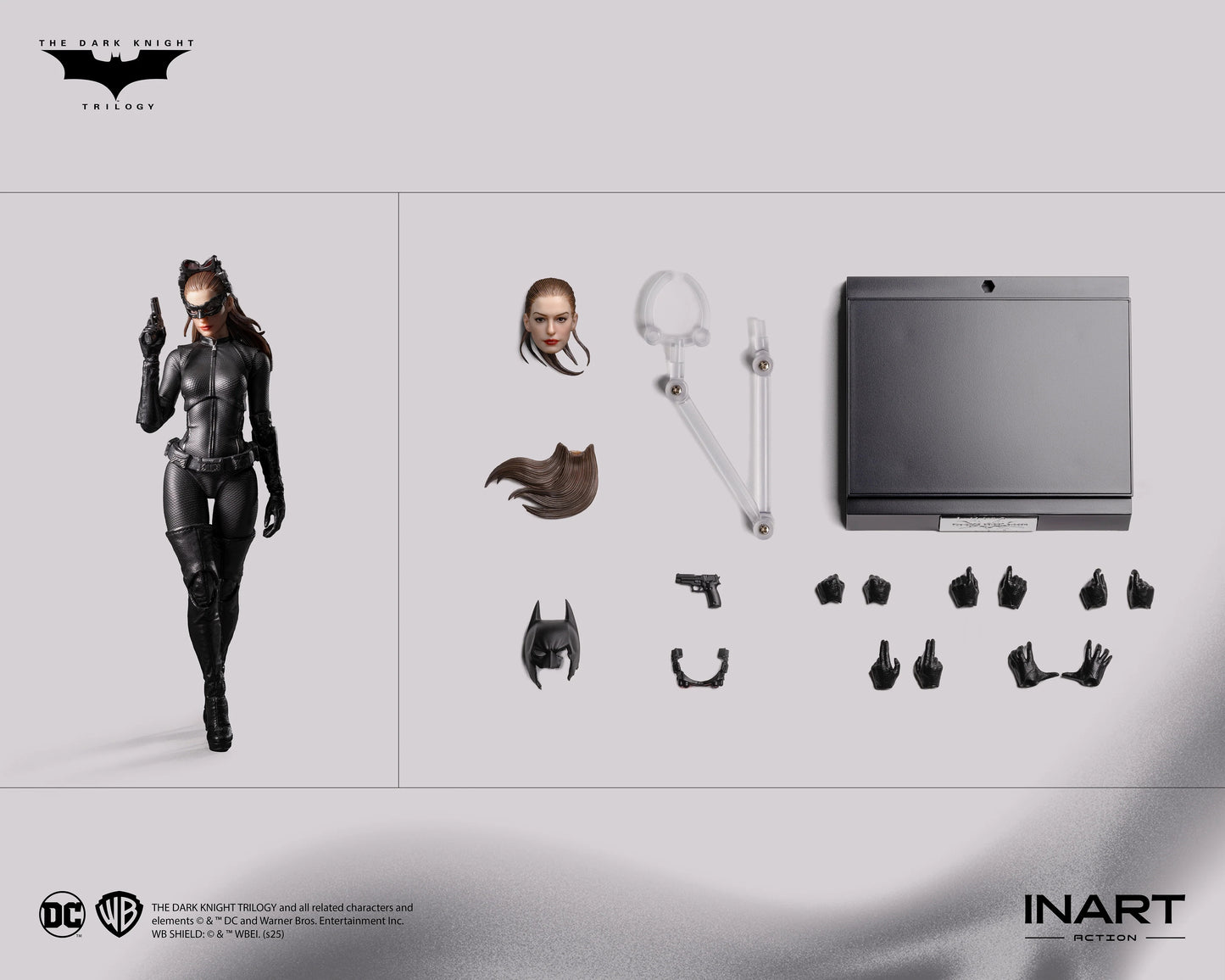 キャットウーマン（ダークナイトライジング）1/12スケール アクションフィギュア 塗装済み 完成品可動 InArt the Dark Knight Rises: Catwoman