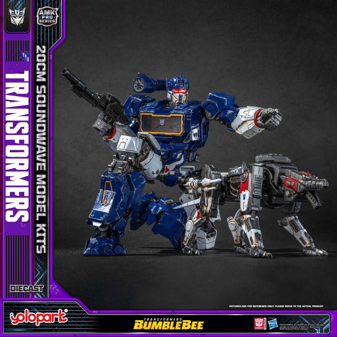 Yolopark Transformersトランスフォーマー バンブルビー Bumblebee AMK Pro series 20cm サウンドウェーブ Soundwave model kit overseas version