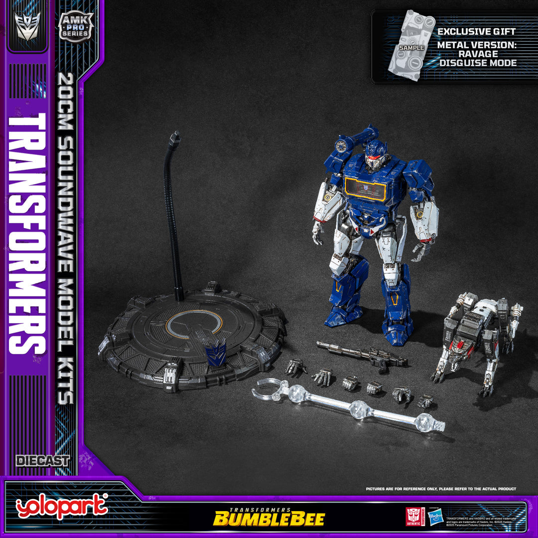 Yolopark Transformersトランスフォーマー バンブルビー Bumblebee AMK Pro series 20cm サウンドウェーブ Soundwave model kit overseas version