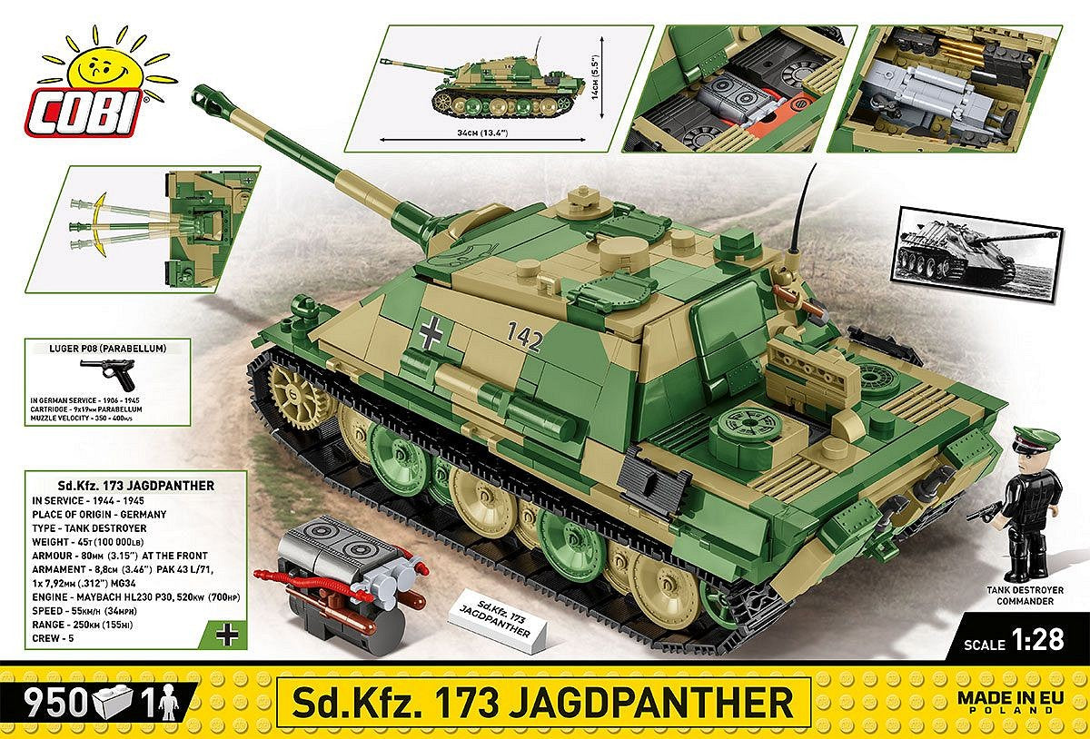 コビー COBI 2574 Sd.kfz 173 Jagdpather 戦車 1/28