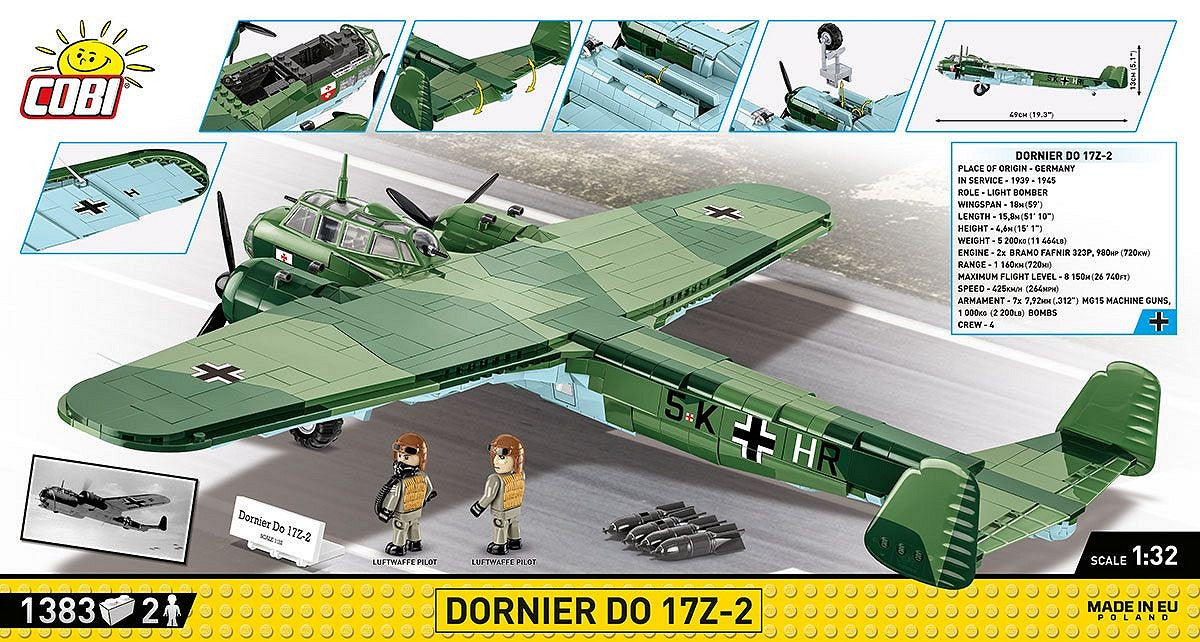 コビー COBI 5754 Dornier DO 17Z-2 爆撃機 1/32