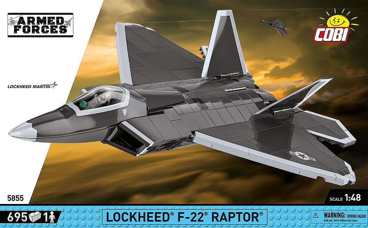 コビー COBI 5855 Lockheed F-22 Raptor 戦闘機 1/48 制空戦闘機