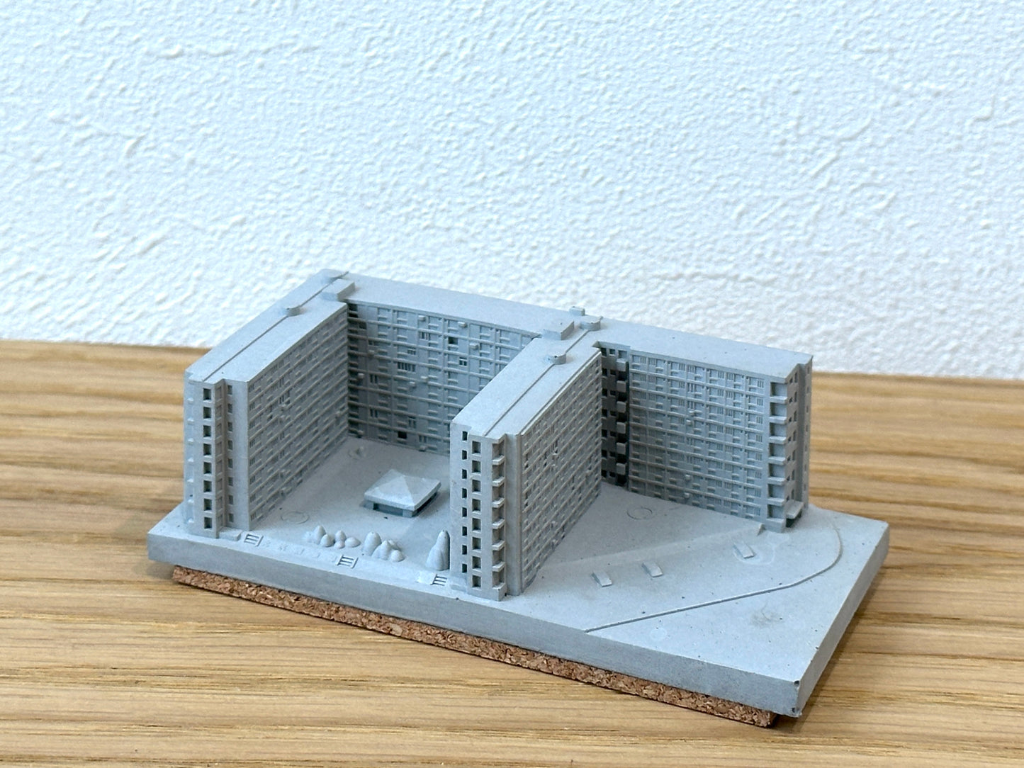 むさじじ 手作りセメント ジオラマ 香港の団地 大坑西邨 香港建物模型 香港製
