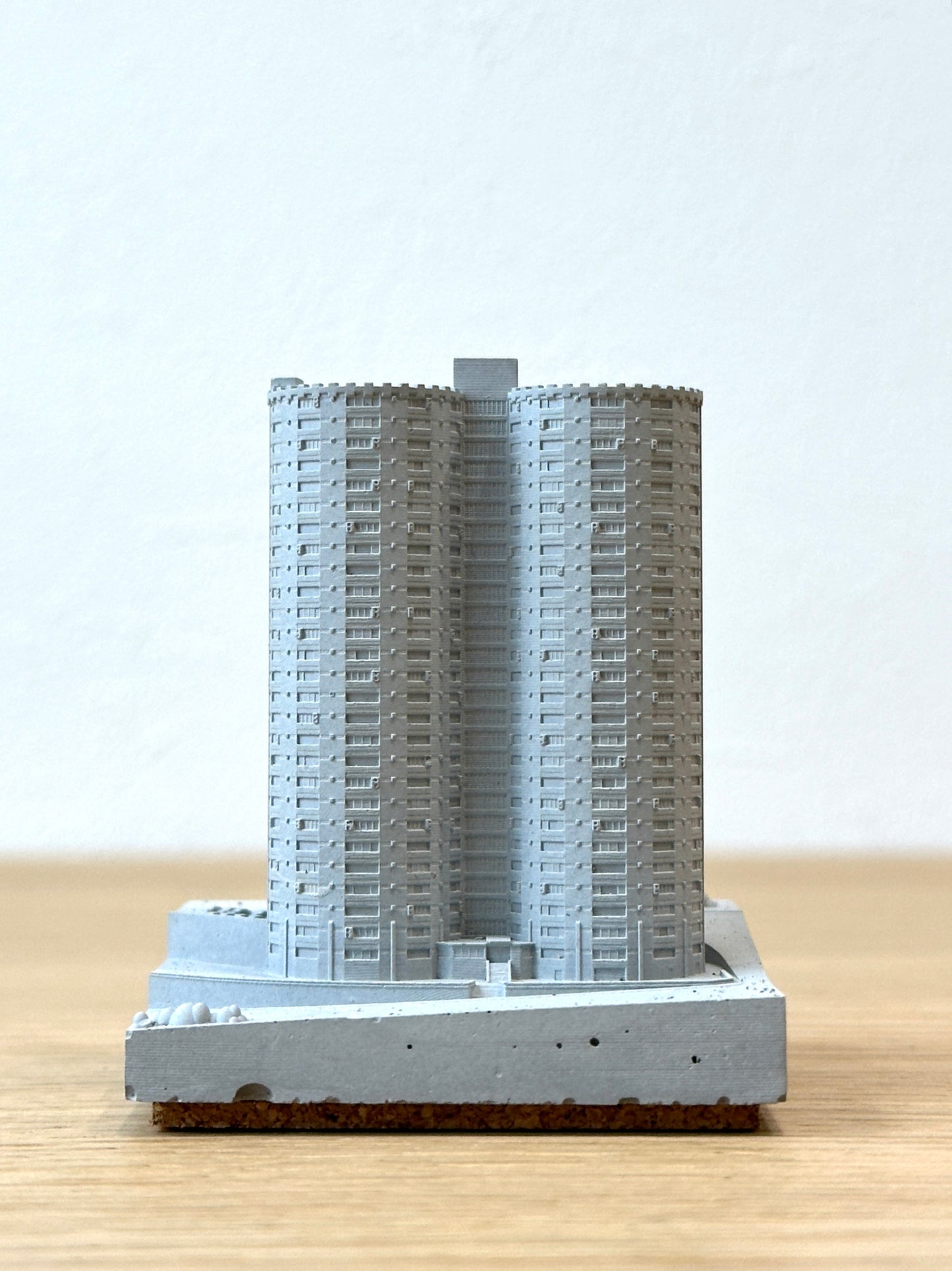 むさじじ 手作りセメント ジオラマ 香港の団地 勵德邨 香港建物模型 香港製
