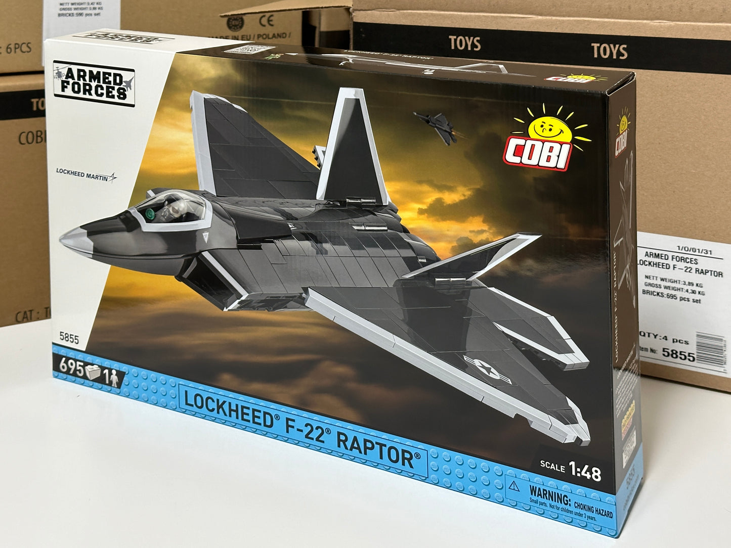 コビー COBI 5855 Lockheed F-22 Raptor 戦闘機 1/48 制空戦闘機