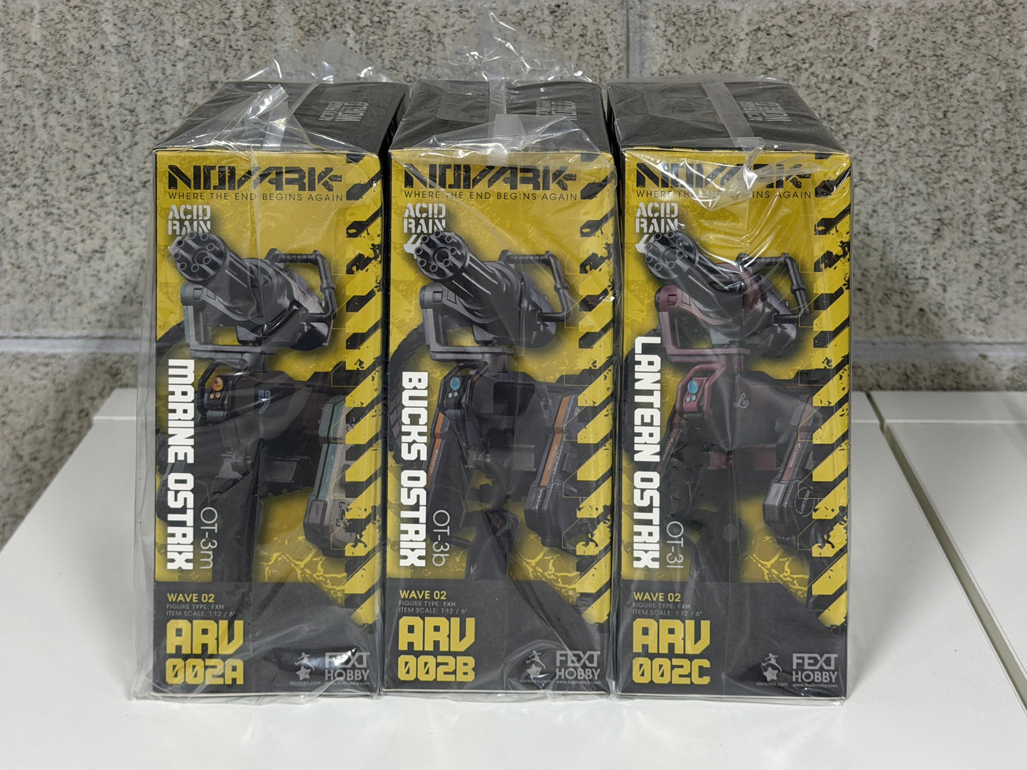 ACID RAIN WORLD《酸雨戦争》アシッドレインワールド FXH-ARV-002A・002B・002C 3個入り1box  NOVARK Where the End Begins Again WAVE0.2 1:12 /6” アクションフィギュア FEXT HOBBY