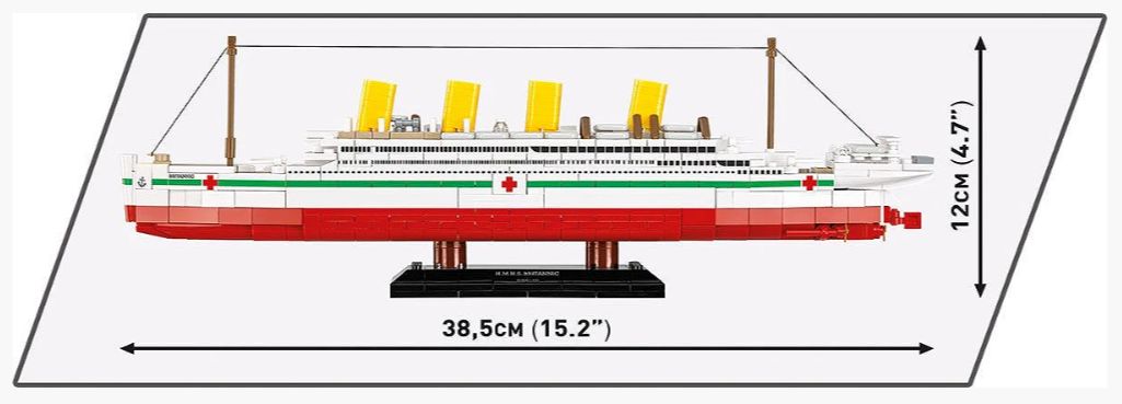 コビー COBI 1681 歴史コレクション 大戦 H.M.H.S ブリタニック Britannic EU製（ポーランド Poland）LEGO対応ブロック