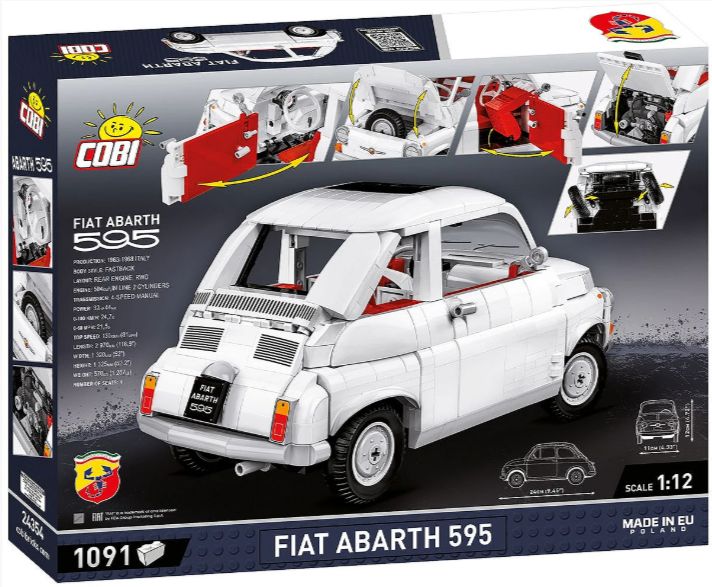 コビー COBI 24354 フィアット アバルトCARS Fiat 500 Abarth EU製（ポーランド Poland）LEGO 対応ブロック