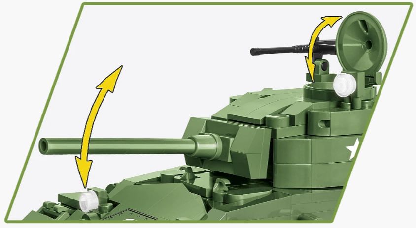 コビー COBI 2543 M24 チャフィータンク CHAFFEE ヒストリカルコレクション 第二次世界大戦 EU製（ポーランド Poland）LEGO対応ブロック