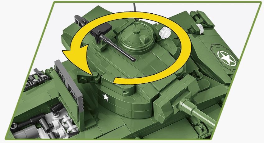 コビー COBI 2543 M24 チャフィータンク CHAFFEE ヒストリカルコレクション 第二次世界大戦 EU製（ポーランド Poland）LEGO対応ブロック