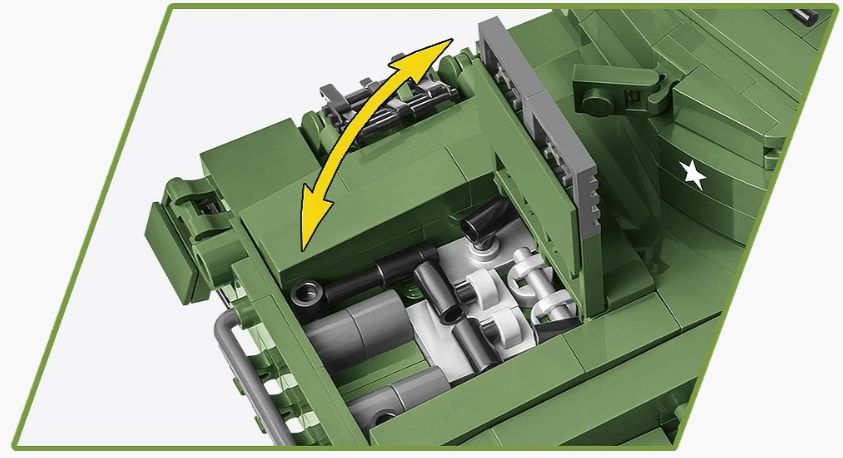 コビー COBI 2543 M24 チャフィータンク CHAFFEE ヒストリカルコレクション 第二次世界大戦 EU製（ポーランド Poland）LEGO対応ブロック