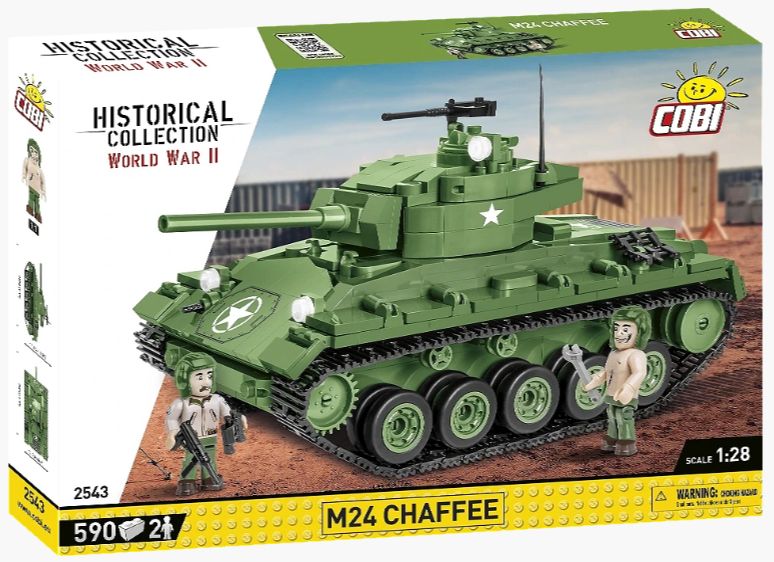 コビー COBI 2543 M24 チャフィータンク CHAFFEE ヒストリカルコレクション 第二次世界大戦 EU製（ポーランド Poland）LEGO対応ブロック