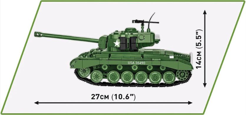 コビー COBI 2564 M26 パーシング PERSHING T26E3 EU製（ポーランド Poland）LEGO 対応ブロック