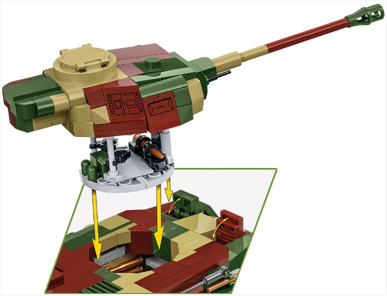 コビー COBI 2592 PZKPFW IV Ausf. G IV号戦車 ヒストリカルコレクション 第二次世界大戦 EU製（ポーランド Poland）LEGO 対応ブロック