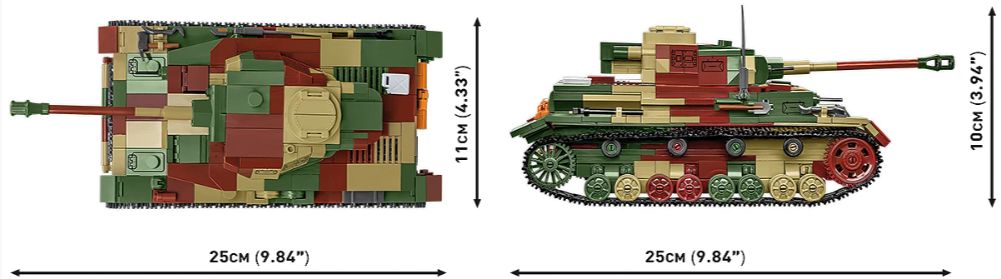 コビー COBI 2592 PZKPFW IV Ausf. G IV号戦車 ヒストリカルコレクション 第二次世界大戦 EU製（ポーランド Poland）LEGO 対応ブロック
