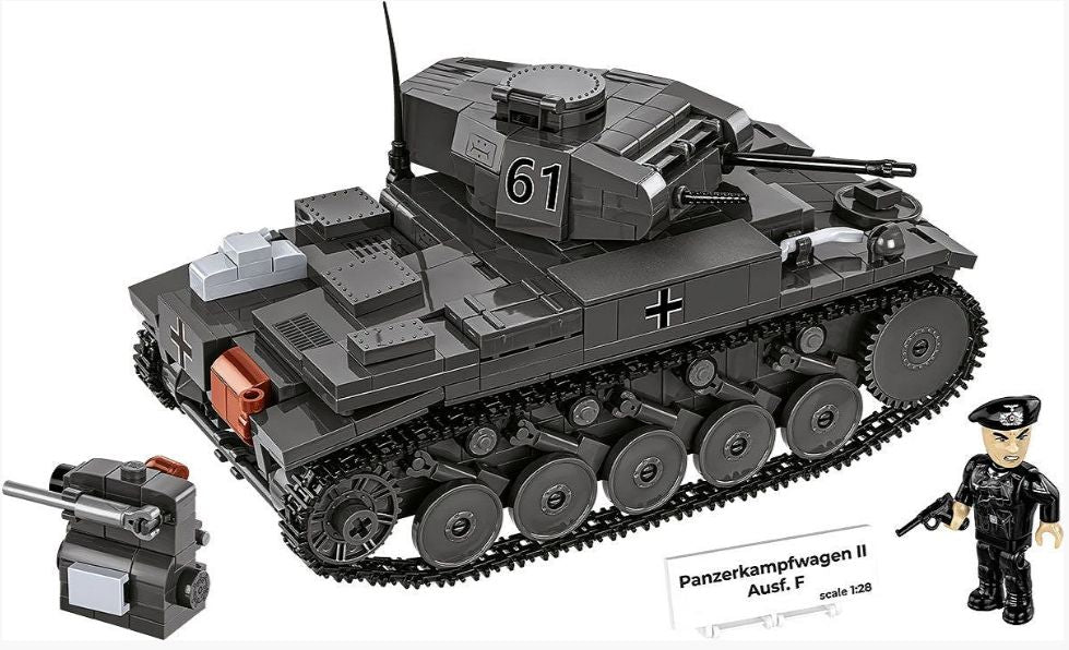 コビー COBI 2597 Panzerkampfwagen II AUSF. F II号戦車 ヒストリカルコレクション 第二次世界大戦 EU製（ポーランド Poland）LEGO 対応ブロック