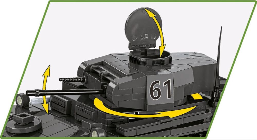 コビー COBI 2597 Panzerkampfwagen II AUSF. F II号戦車 ヒストリカルコレクション 第二次世界大戦 EU製（ポーランド Poland）LEGO 対応ブロック
