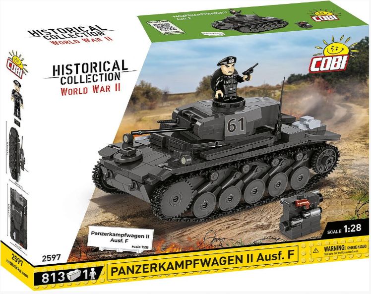 コビー COBI 2597 Panzerkampfwagen II AUSF. F II号戦車 ヒストリカルコレクション 第二次世界大戦 EU製（ポーランド Poland）LEGO 対応ブロック
