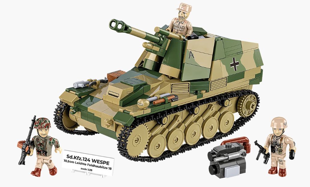 コビー COBI 2598 Sd.Kfz.124 Wespe Tank ヴェスペ  ヒストリカルコレクション 第二次世界大戦 EU製（ポーランド Poland）LEGO 対応ブロック