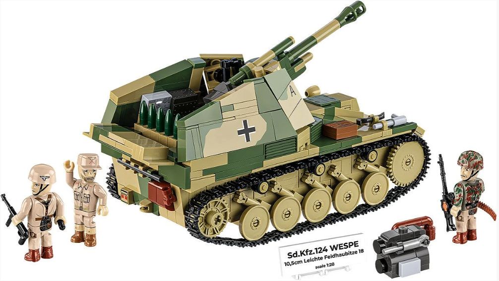 コビー COBI 2598 Sd.Kfz.124 Wespe Tank ヴェスペ  ヒストリカルコレクション 第二次世界大戦 EU製（ポーランド Poland）LEGO 対応ブロック