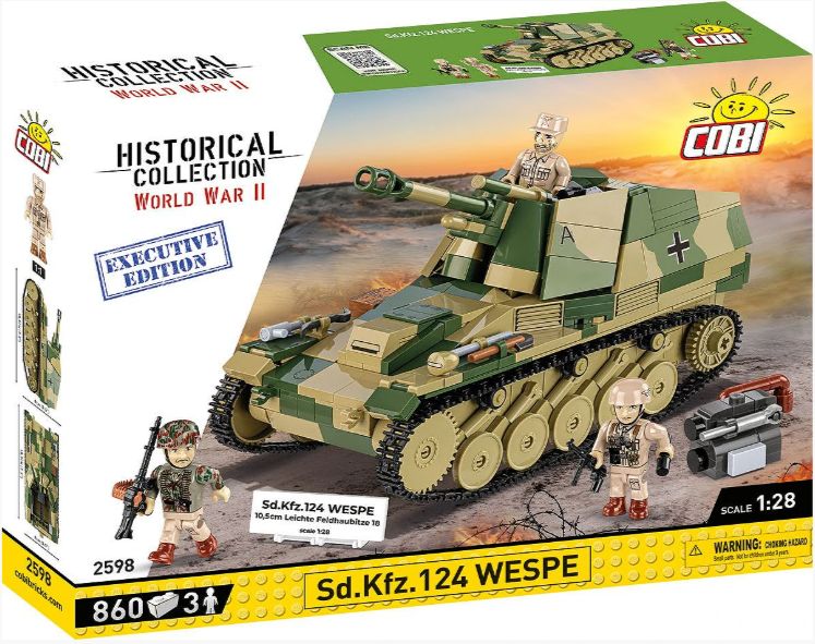 コビー COBI 2598 Sd.Kfz.124 Wespe Tank ヴェスペ  ヒストリカルコレクション 第二次世界大戦 EU製（ポーランド Poland）LEGO 対応ブロック