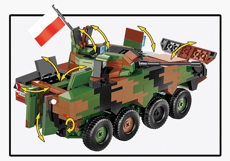 コビー COBI 2629 Armed Forces KTO Rosomak (PL/UA) ロソマク EU製（ポーランド Poland）LEGO 対応ブロック