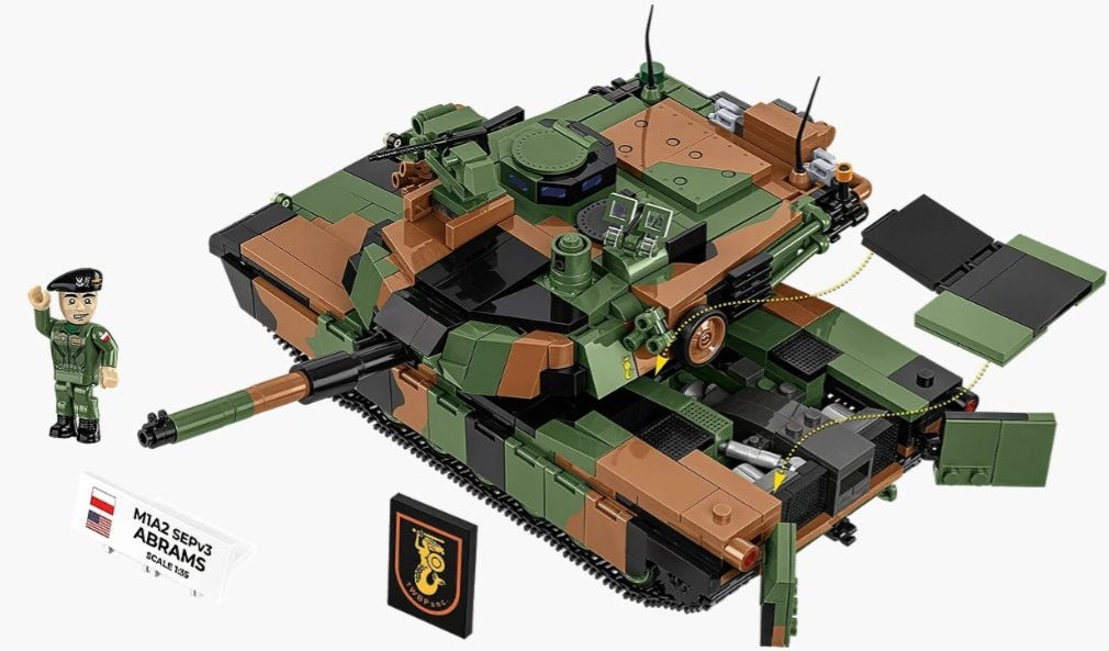 コビー COBI 2633 Armed Forces M1A2 ABRAMS エイブラムス(PL) 戦車 EU製（ポーランド Poland）LEGO 対応ブロック