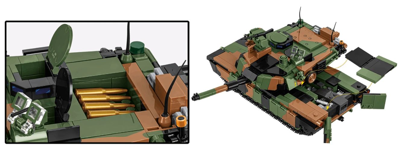コビー COBI 2633 Armed Forces M1A2 ABRAMS エイブラムス(PL) 戦車 EU製（ポーランド Poland）LEGO 対応ブロック