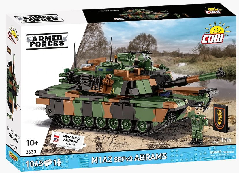 コビー COBI 2633 Armed Forces M1A2 ABRAMS エイブラムス(PL) 戦車 EU製（ポーランド Poland）LEGO 対応ブロック