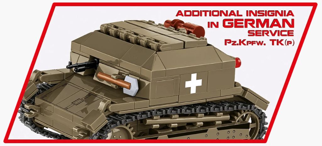 コビー COBI 2658 Tankette タンケットTK-3 ヒストリカルコレクション 第二次世界大戦 EU製（ポーランド Poland）LEGO 対応ブロック